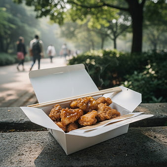 Sweet and Sour Chicken Takeout in Park