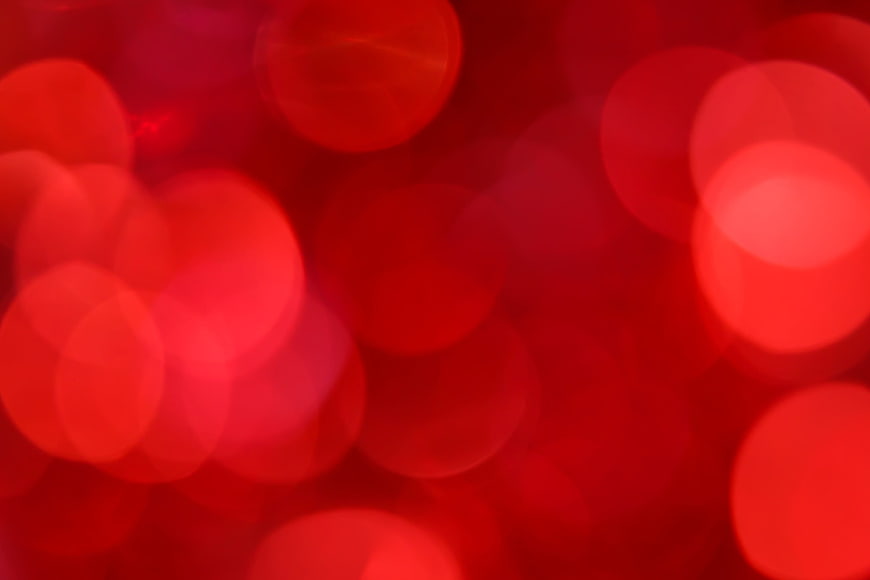 Abstract Red Bokeh Background with Soft Blurred Lights