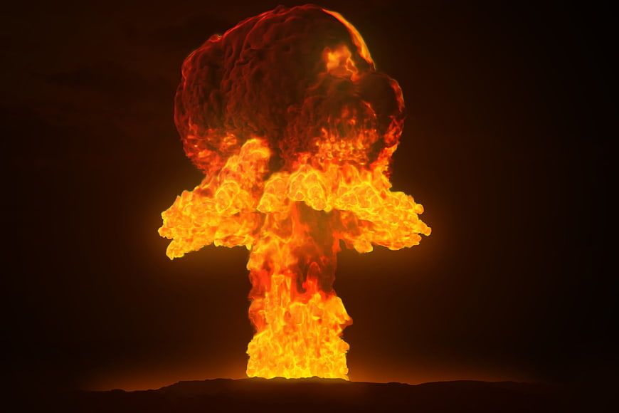 Nuclear Explosion Mushroom Cloud Fireball