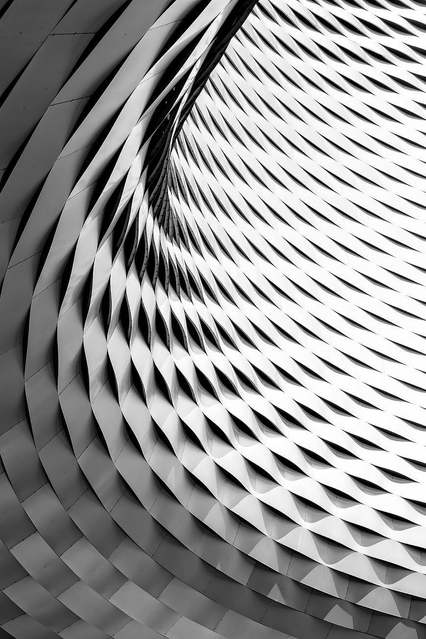 Abstract Black and White Architectural Pattern