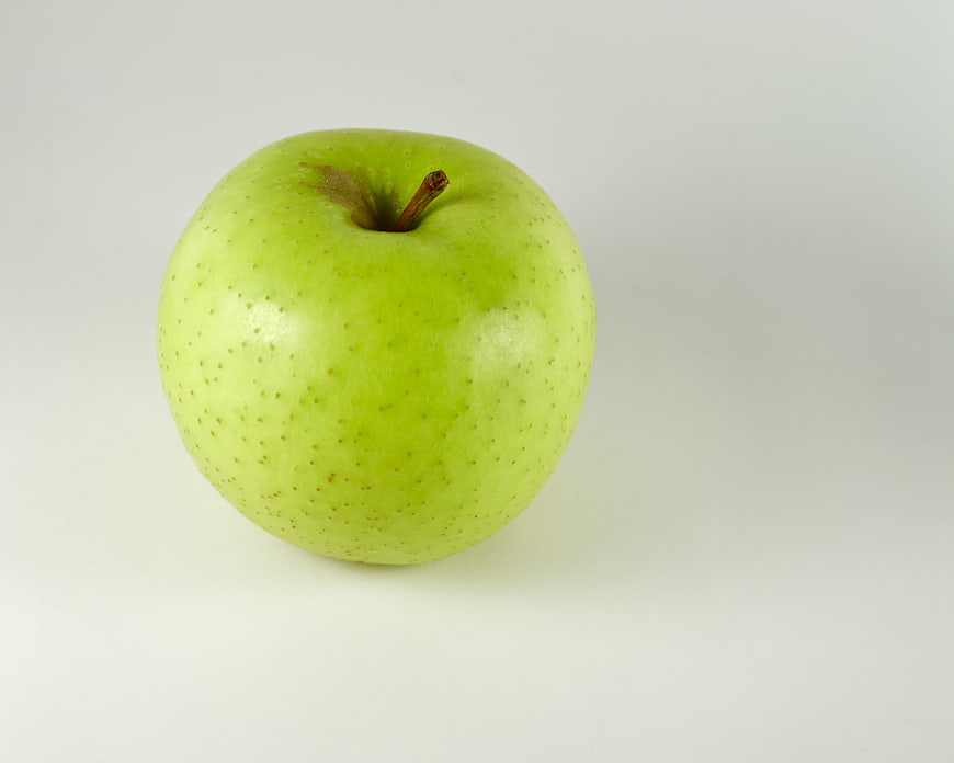 Fresh Green Apple Isolated on White Background