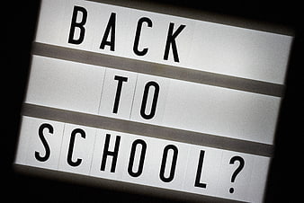 Back to School Question on Lightbox Sign