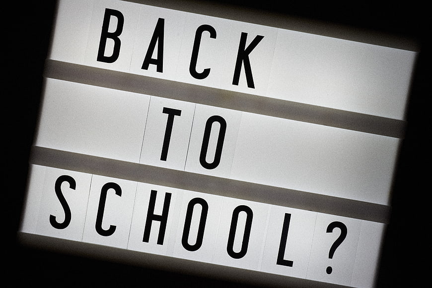Back to School Question on Lightbox Sign