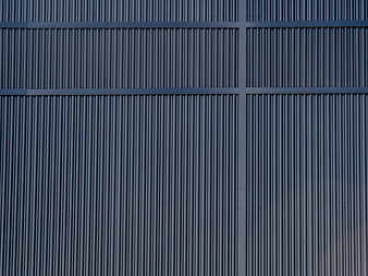 Blue Corrugated Metal Wall Texture Background