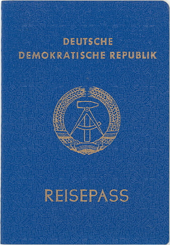 Vintage East German GDR Passport Cover