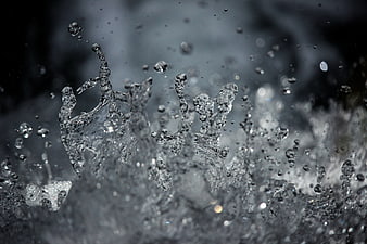 Dynamic Water Splash Close-Up with Droplets