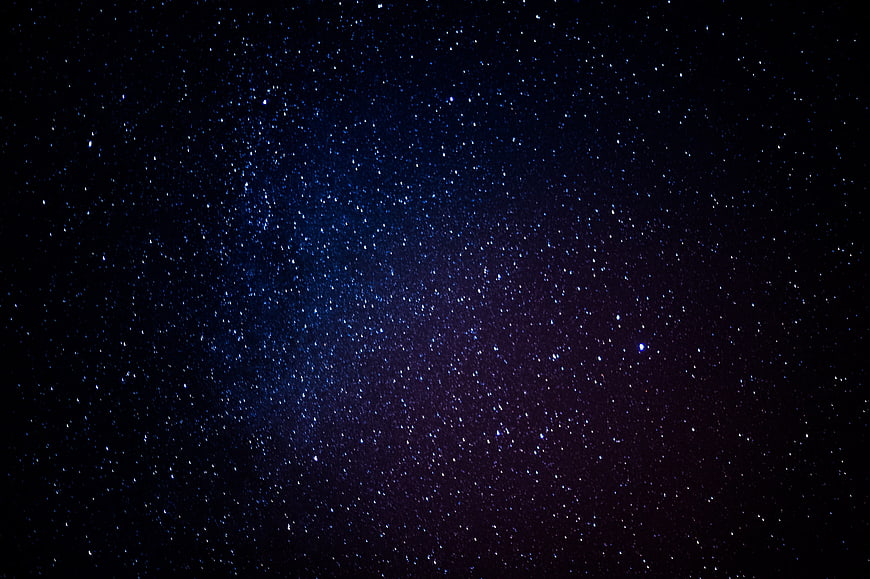 Starry Night Sky with Milky Way Galaxy Background