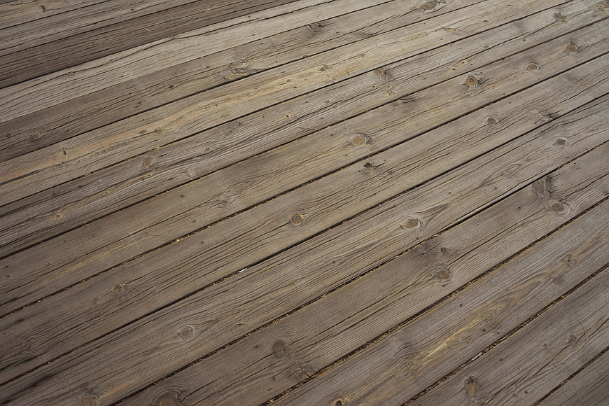 Weathered Wooden Deck Planks Texture Background