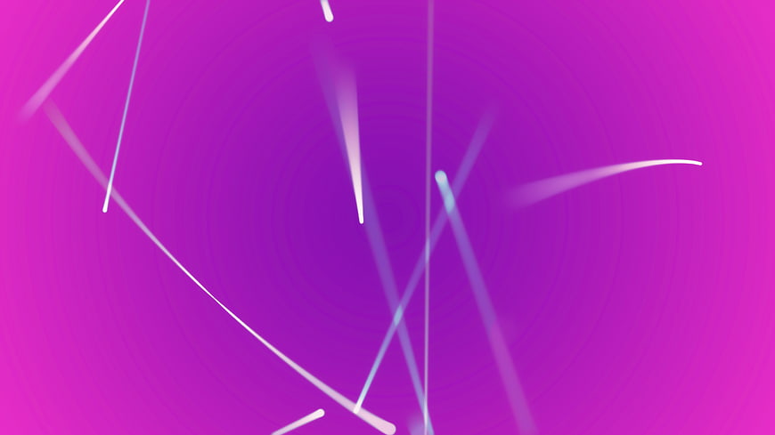 Abstract purple background with white light streaks and motion blur