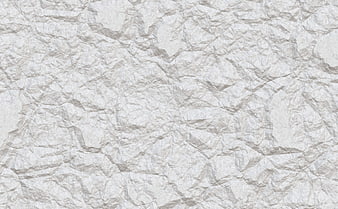White Crumpled Paper Texture Background