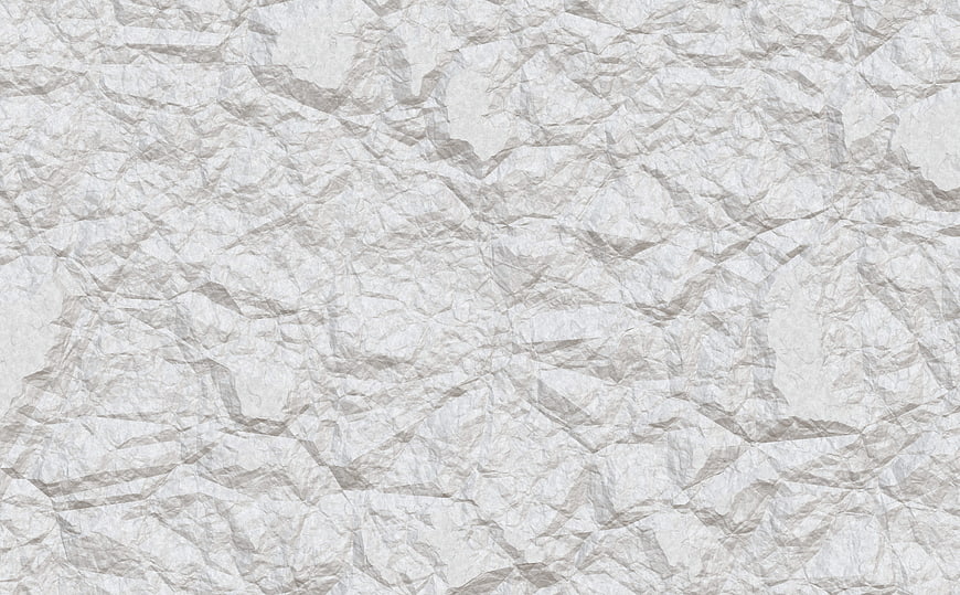 White Crumpled Paper Texture Background