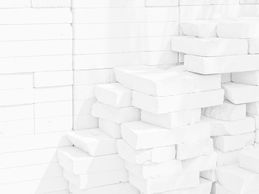 White Stacked Stone Wall Texture Background