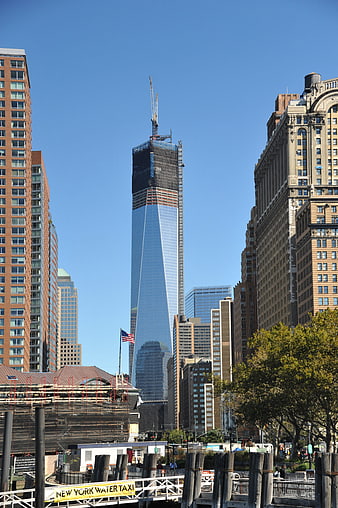 One World Trade Center Construction Skyline New York City