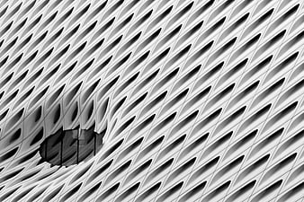 Abstract Black and White Architectural Facade Pattern