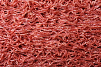 Raw Minced Meat Texture Close-Up
