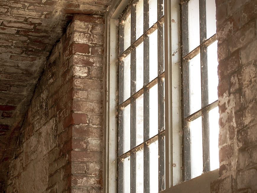 Old Brick Wall with Vintage Industrial Window