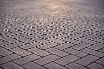 Gray Herringbone Paving Stones Texture Background
