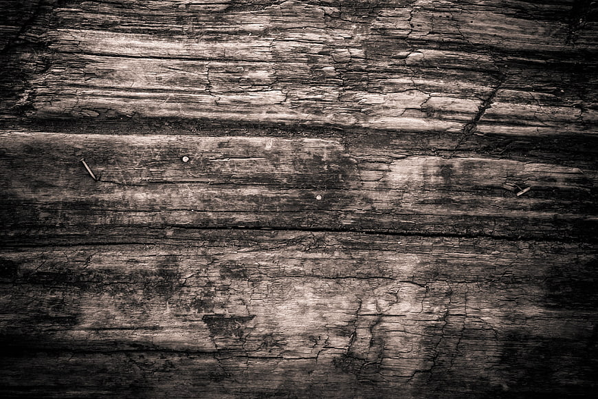 Weathered Dark Wood Plank Texture Background