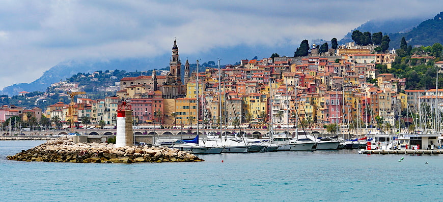 Panoramic View of Marseille Old Port with Sailboats and Lighthouse