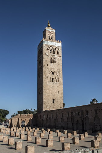 Koutoubia Mosque Minaret in Marrakech, Morocco