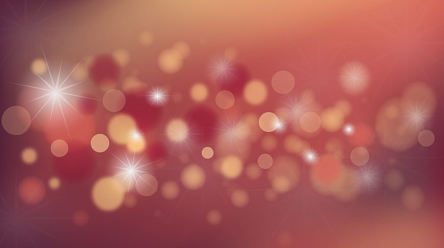 Abstract Red and Gold Bokeh Background with Sparkles