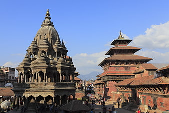 Patan Durbar Square temples in Kathmandu, Nepal
