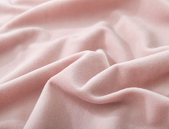 Soft Pink Velvet Fabric Texture Close-Up