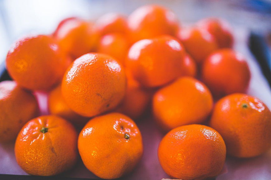 Close-up of Fresh Oranges with Shallow Depth of Field
