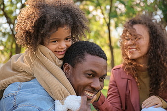 Happy African American Family Enjoying Outdoor Time Together