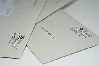 German Election Notification Letter on Recycled Paper