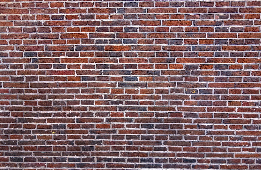 Weathered Red Brick Wall Texture Background