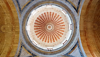 Interior View of the Pantheon Dome in Lisbon, Portugal