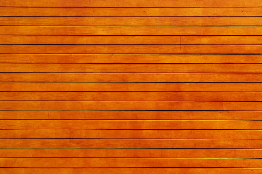 Horizontal Orange Wood Plank Texture Background
