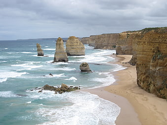 Twelve Apostles limestone stacks on Great Ocean Road, Port Campbell, Australia