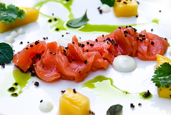 Gourmet Salmon Carpaccio with Citrus and Herbs