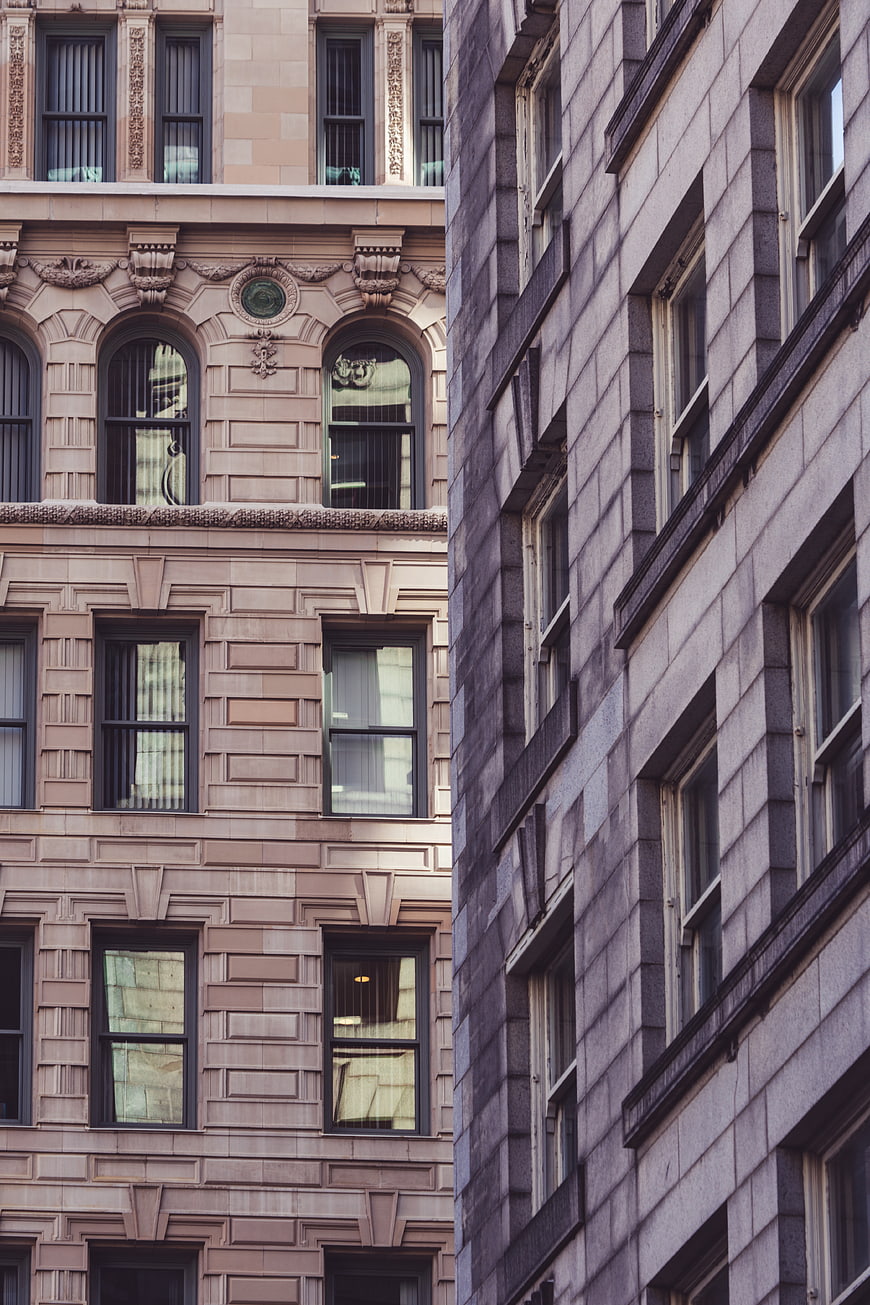 Ornate Historic Building Facade with Arched Windows