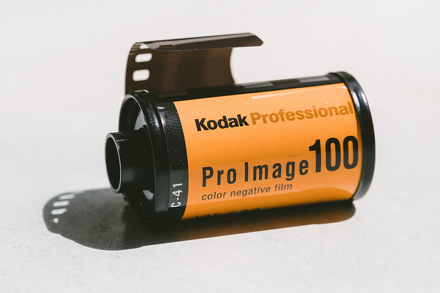 Kodak ProImage 100 Film Canister on White Background