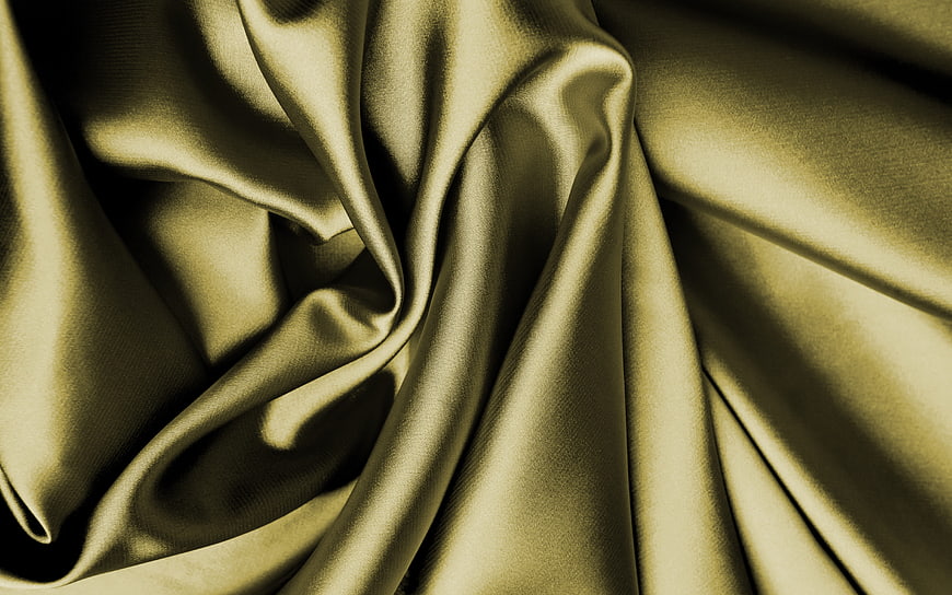 Luxurious Gold Satin Fabric Texture Background