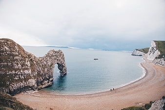 Durdle Door Limestone Arch on Jurassic Coast Beach
