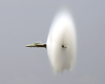 Fighter Jet Breaking Sound Barrier With Vapor Cone