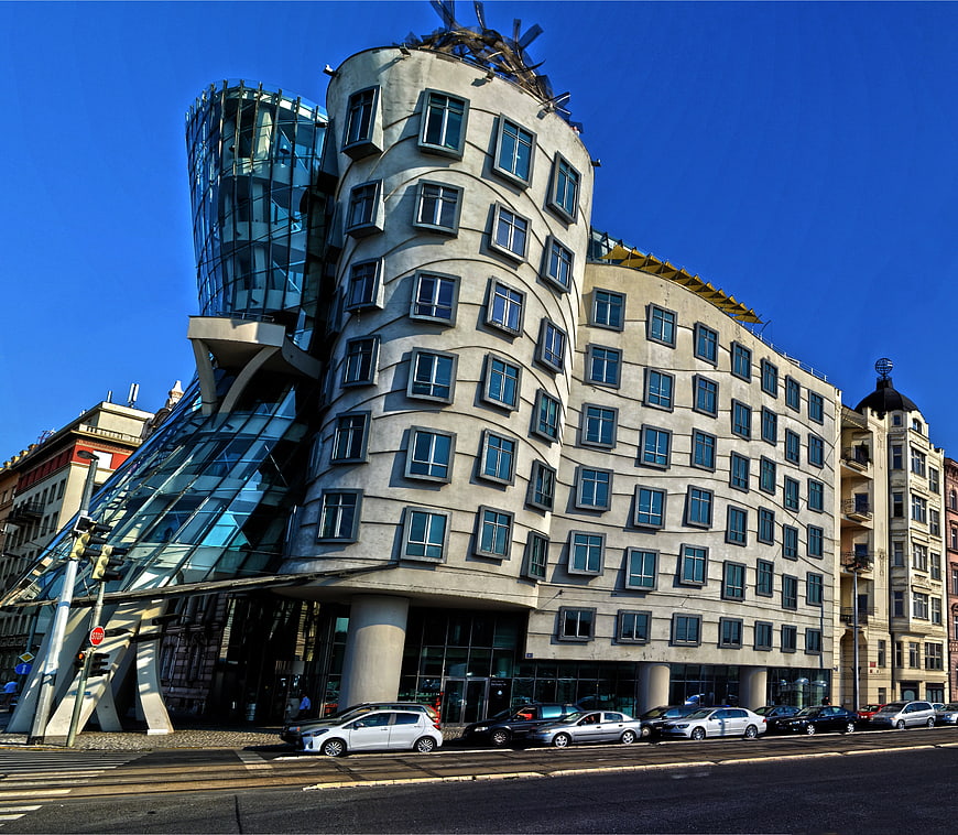 The Dancing House Prague Architecture Blue Sky
