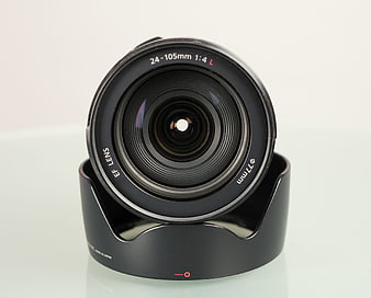 Canon EF 24-105mm Lens on Lens Hood Stand