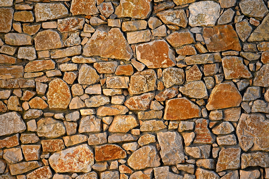 Rustic Stone Wall Texture Background