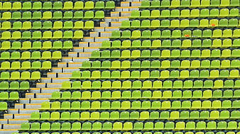 Green Stadium Seats Pattern