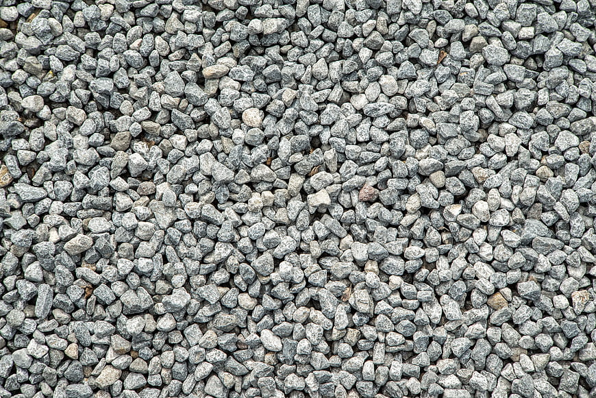 Gray gravel texture background with small stones