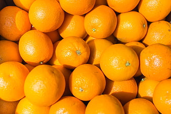 Close-up of Fresh Oranges Piled Together