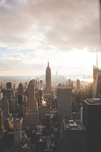 Empire State Building New York City Skyline Sunset