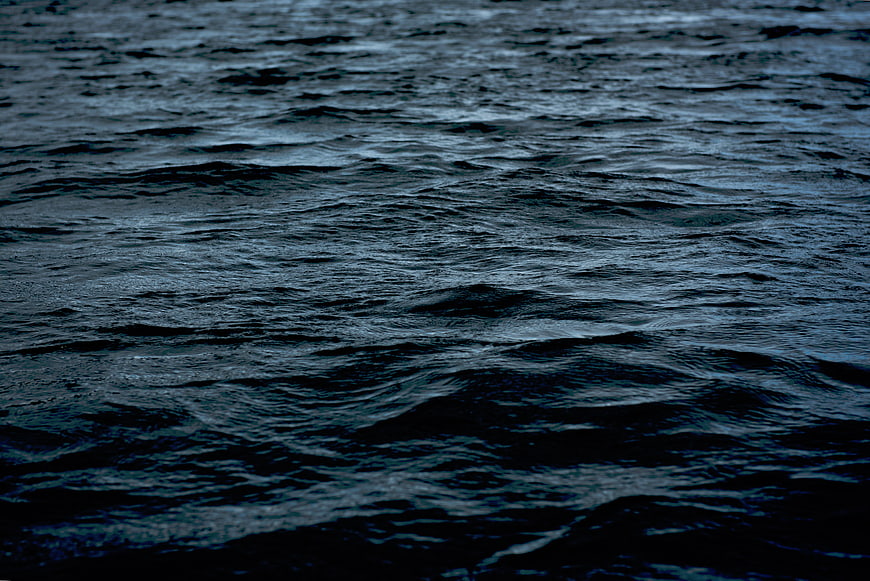 Dark Blue Ocean Waves Texture Background
