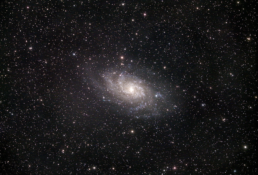 Triangulum Galaxy in Deep Space