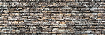 Textured Stone Brick Wall Background Pattern
